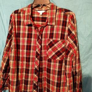 Women's Plaid Button Down Shirt